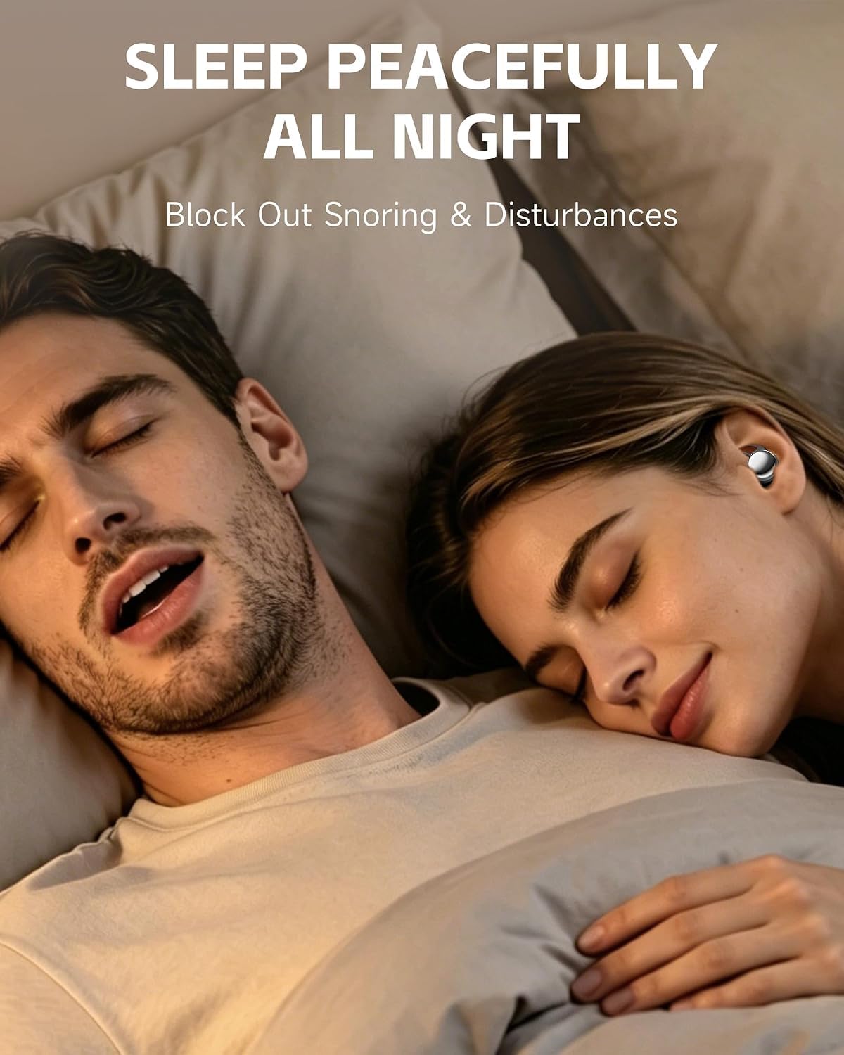 Auriculares para dormir de lado, auriculares para dormir de lado, mini