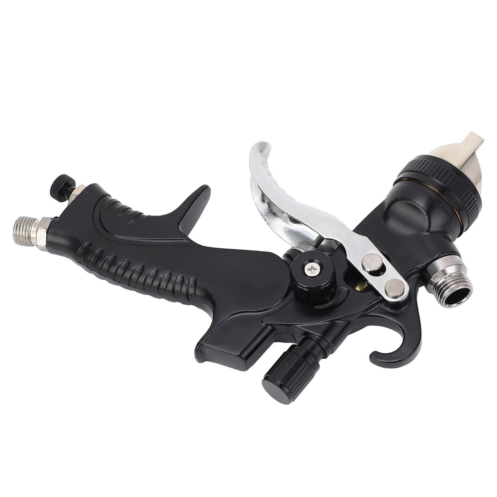 Pistola Pulverizadora de Pintura HVLP Pistola Pulverizadora de Aire Aleación de Aluminio Boquillas de 1,4 Mm 1,7 Mm 2,0 Tapa de Latón Ajustable de 650 Ml para Pintura de Muebles de Casa de