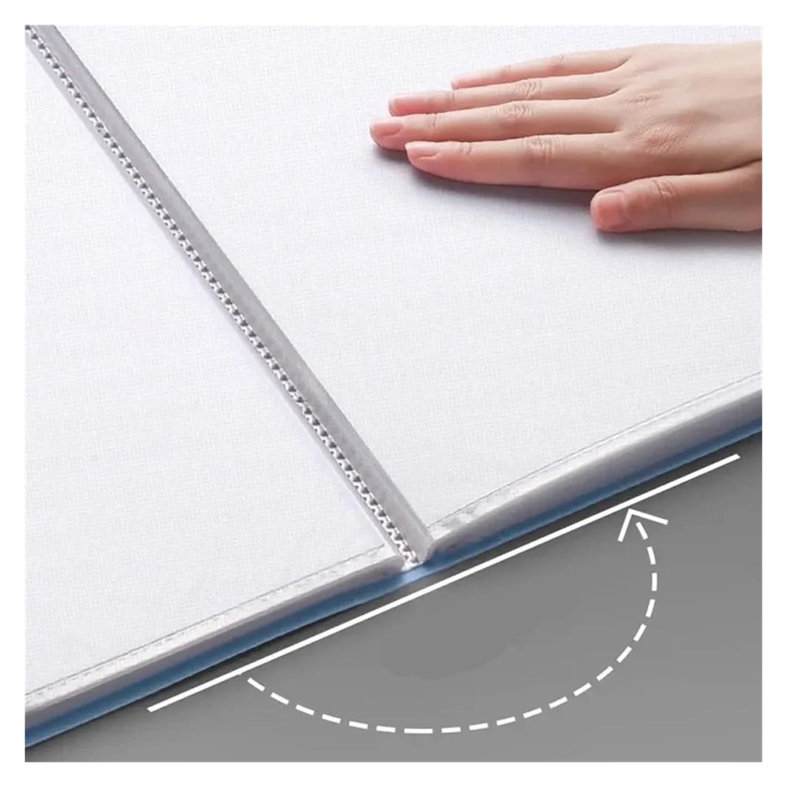 Carpeta de Archivos A4 de Gran Capacidad Organizador de Documentos Multifuncional Resistente al Agua y al Polvo Soporte de Documentos de Escritorio Contrato Carpetas De Fundas A4(Sky Blue)