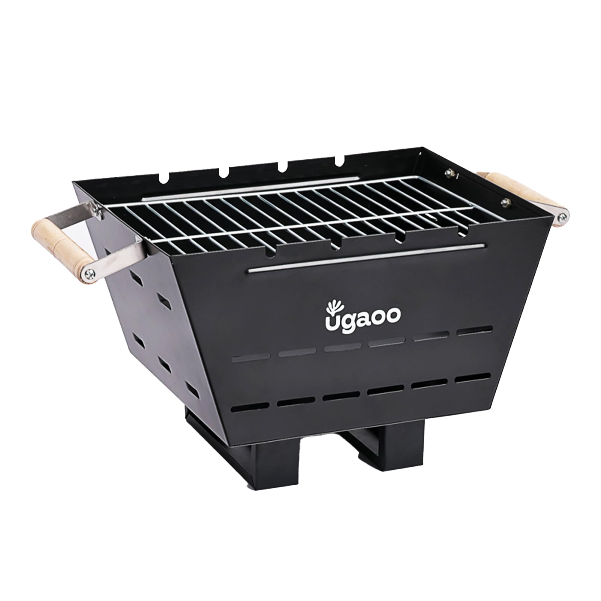 UGAOO Charcoal Fuel Powered Barbeque Grill with Skewers (Mini Portable Grill)-image-15