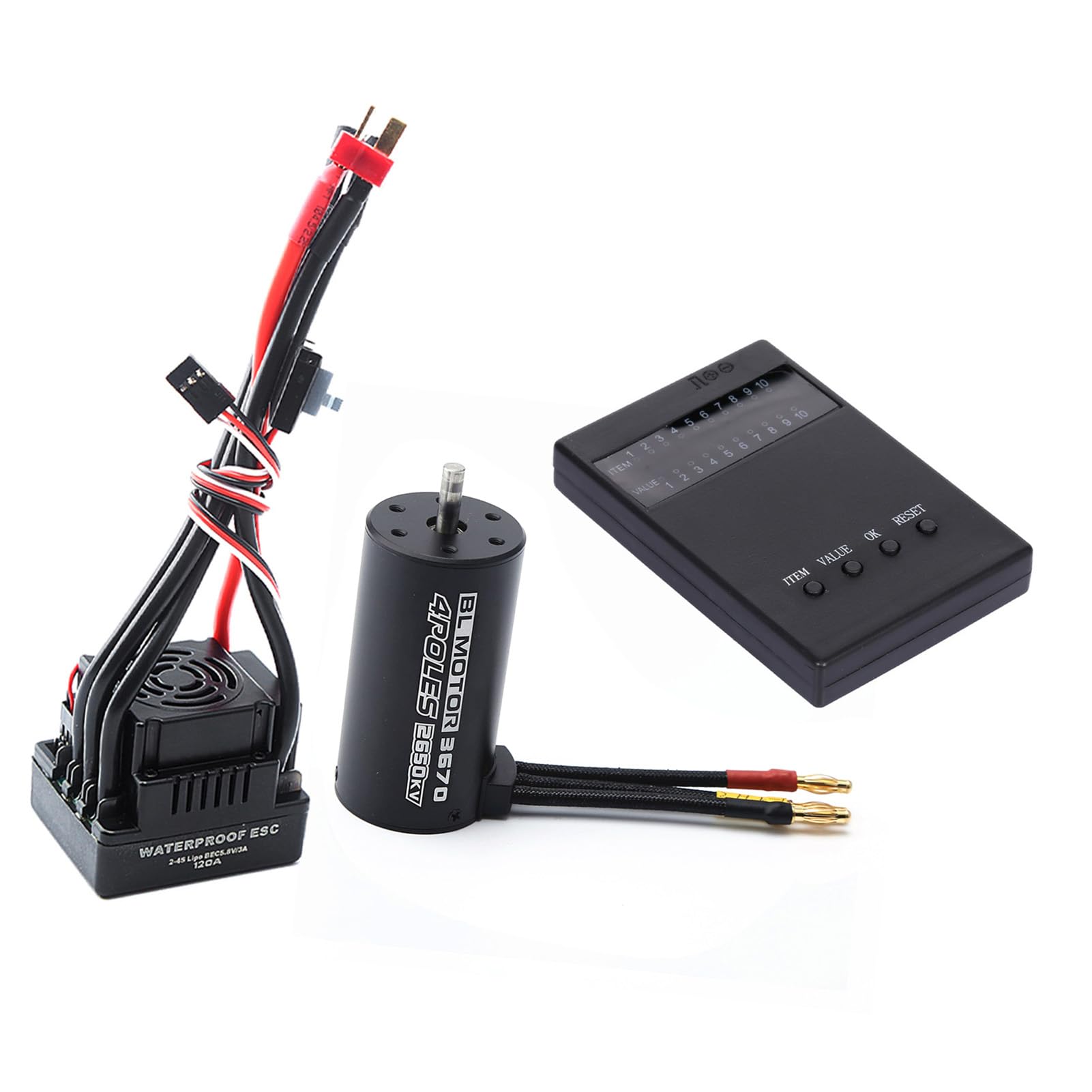 Motor sin Escobillas, Componente Esencial del Motor de CC sin Escobillas de Construcción de Calidad para Mejorar su Automóvil con Control Remoto (2650KV)