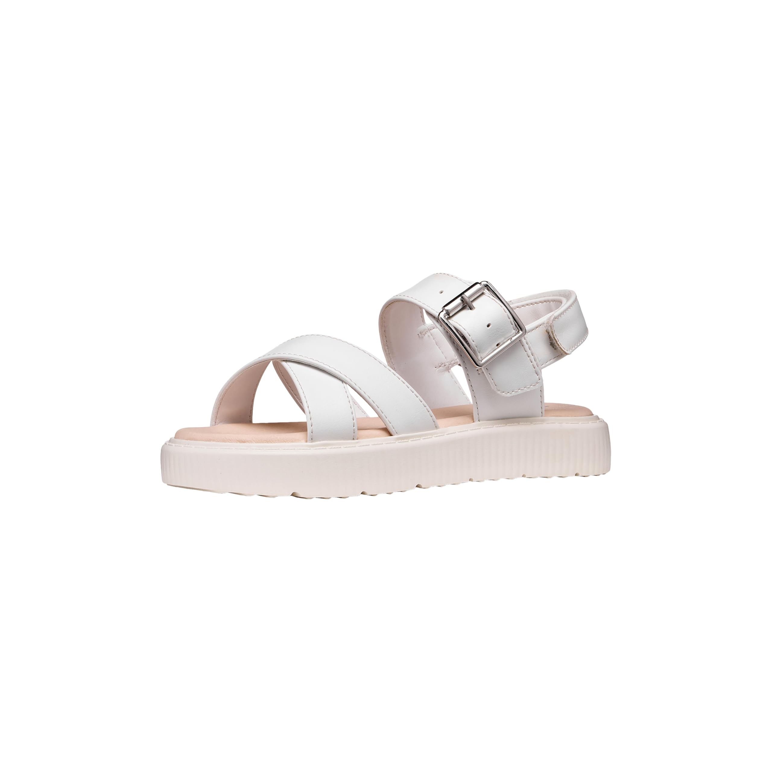 Geox Girl's J Sandal Kodette Gir, White, 12.5 UK