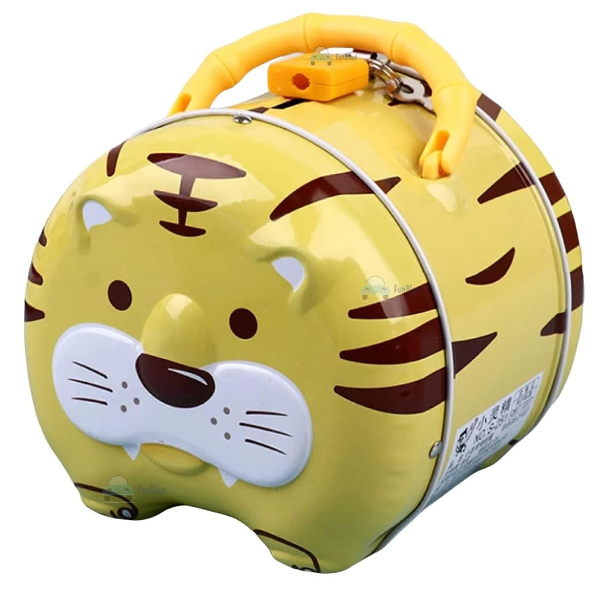 FunBlast Tiger Coin Box for Kids with Lock and Key – Cartoon Toy Money Bank for Kids Piggy Saving Box for Girls, Boys, Birthday Return Gift for Children (Yellow) (B09RF6V65H) Amazon Price History, Amazon Price Tracker