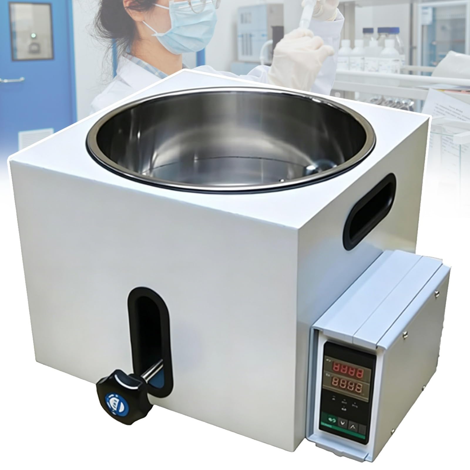 Digitales Wasserbad für Labors, präzise Temperaturregelung, 2L-5L Kapazität, Lift-Typ-Heizung, ideal für wissenschaftliche Forschungsgeräte