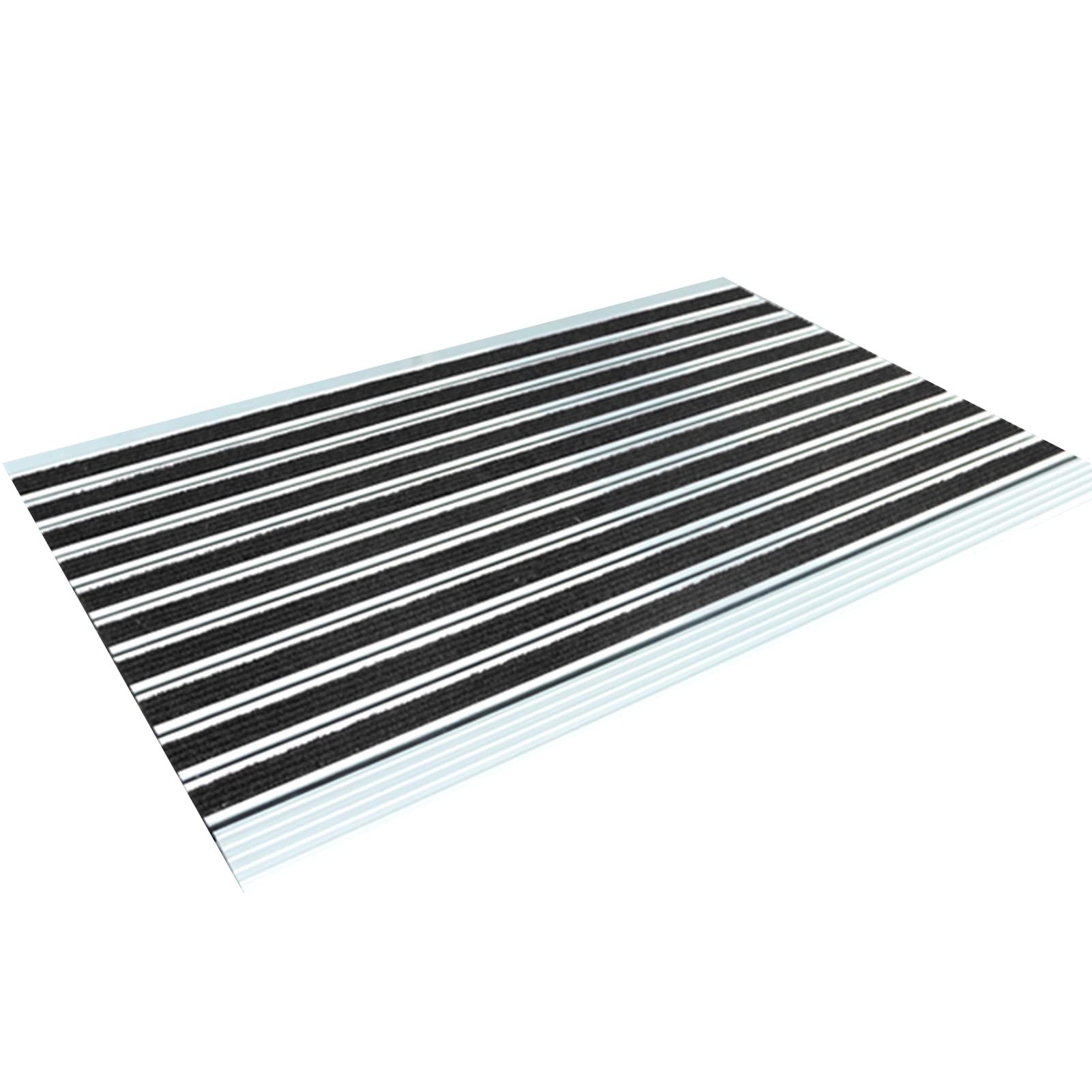 Außenmatten, Rutschfester Willkommensteppich aus Aluminiumlegierung, robuste Eingangsmatten für Bürogebäude, leicht zu reinigende Schuhabstreifer-Fußmatte für Terrassenrasen, benutzerdefinie
