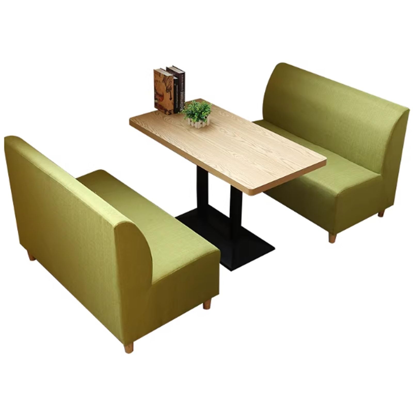 Popular Milk Tea Shop Tables and Chairs, Simple and Fresh Coffee Shop Casual Bar Dining Table Sets(A9)