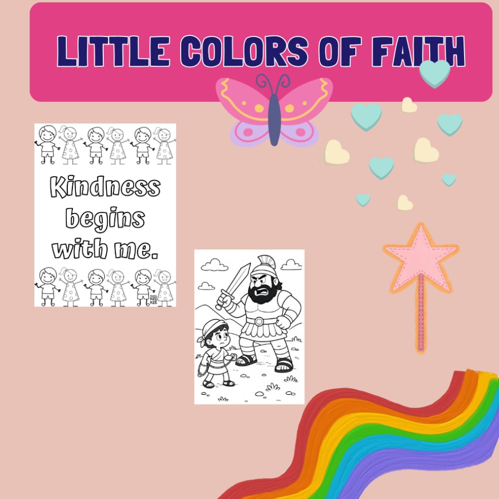 Little Colors of Faith: A Christian Coloring Book of God's Promises for Toddlers & Kids (Ages 1-5)