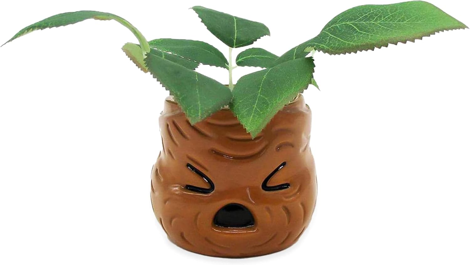 Silver Buffalo Harry Potter Mandrake Face Decorative Artificial Faux Greenery Plant in Ceramic
