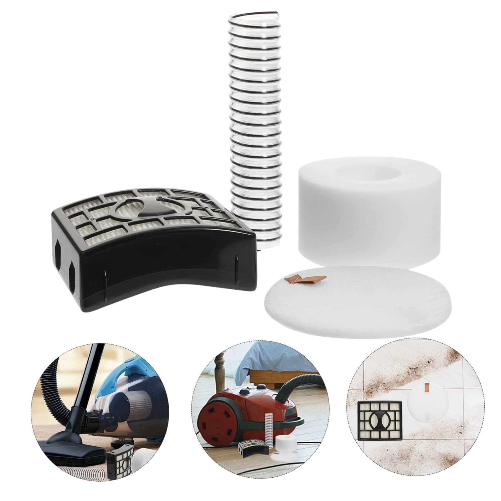 ABOOFAN 1 Set Handheld Vacuum Cleaner Filter Compatible Models Easy Installation and Rinseable Enhances Work Efficiency for Cleaner Supplies