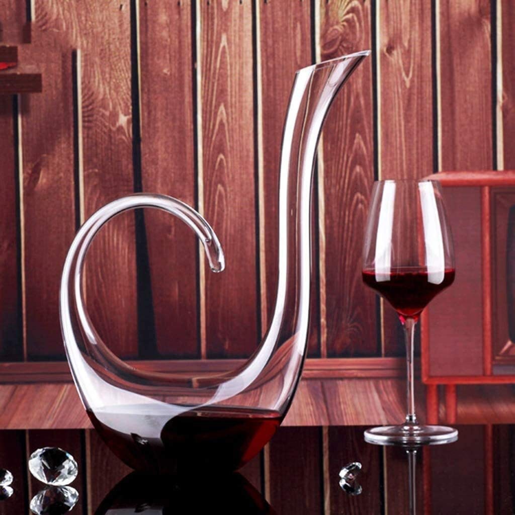 Juegos de decantadores de whisky para hombres Decantador de vino grabado Personalidad de gama alta Vidrio de cristal sin plomo Decantador rápido Vertedor Separador de vino Resaca Juego de vino de vi