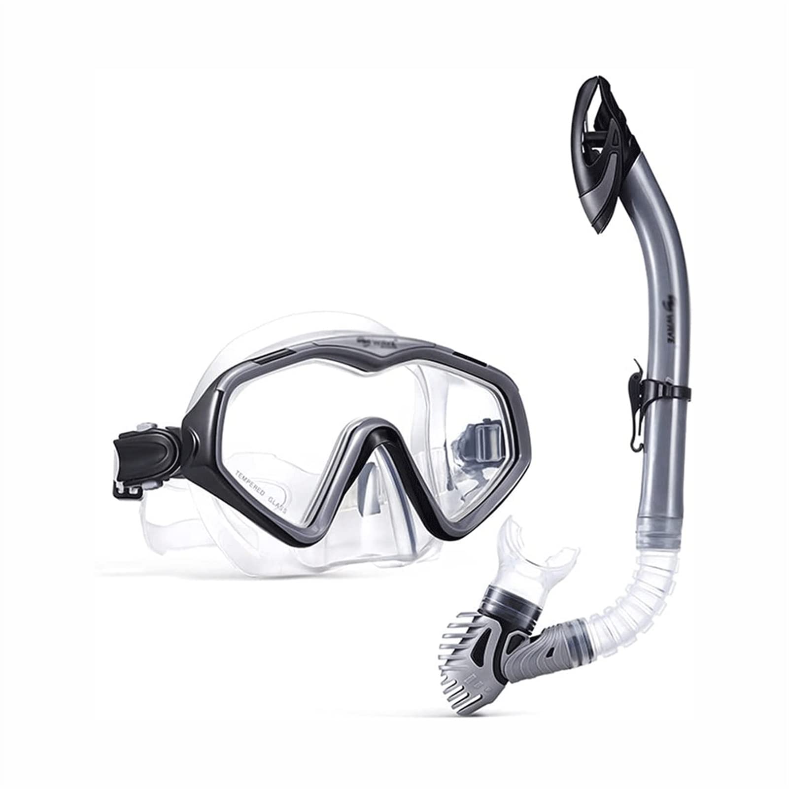 Máscaras de Buceo Gafas de Snorkel Gafas Impermeables y antivaho de Silicona Equipo de Buceo HD Unisex Gafas de natación