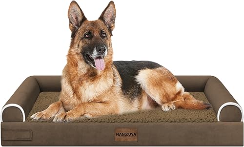 Miniatura 51 de Cama grande para perros ortopédica lavable: camas con almohada XL para perros grandes, sofá de espuma viscoelástica, impermeable, funda extraíble