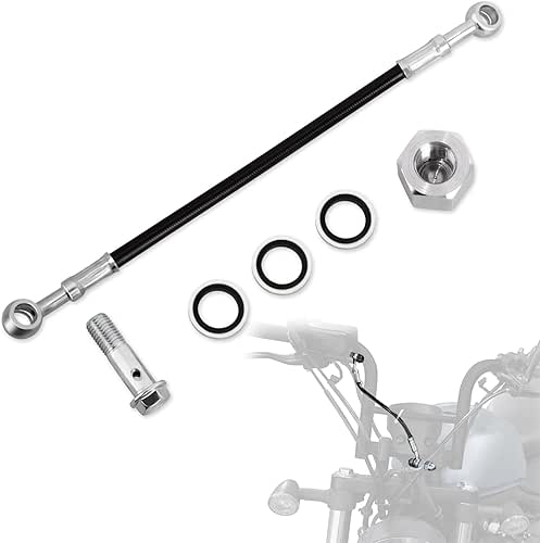 WOWTK 25CM Universal Brake Line/Hose Extension/Extend Connector,Motorcycle Spare Parts fits