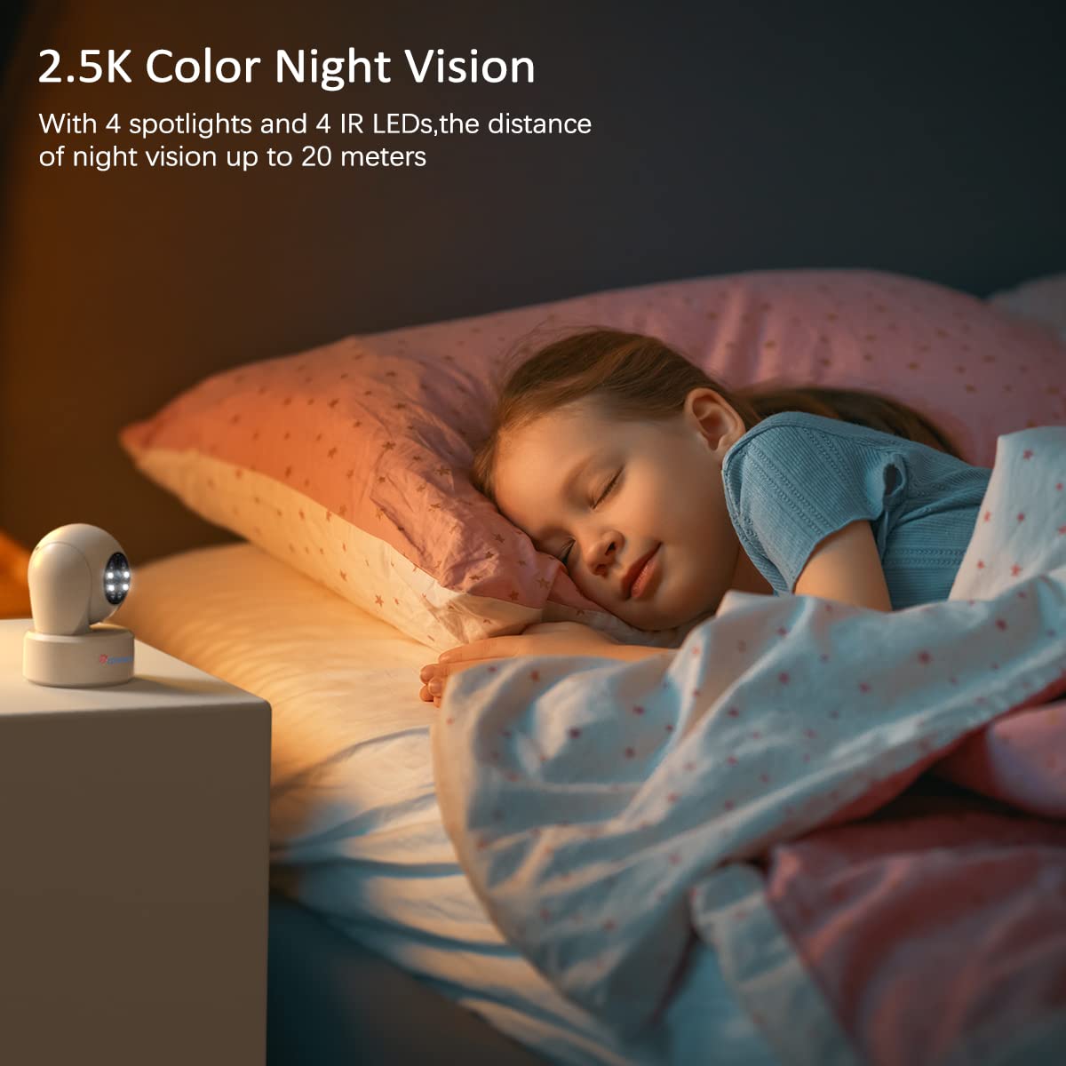Ctronics 2.5K 4MP WLAN Überwachungskamera Innen, PC & Handy Fernzugriff, 355°/120° Schwenk & Neigung, 8 Preset-Positionen, Auto-Tracking, Farbnachtsicht, 2-Wege-Audio, 2.4/5GHz WiFi (2 Stück) | 355°/120° Schwenk & Neigung, 8 Preset-Positionen, Auto-Tracki