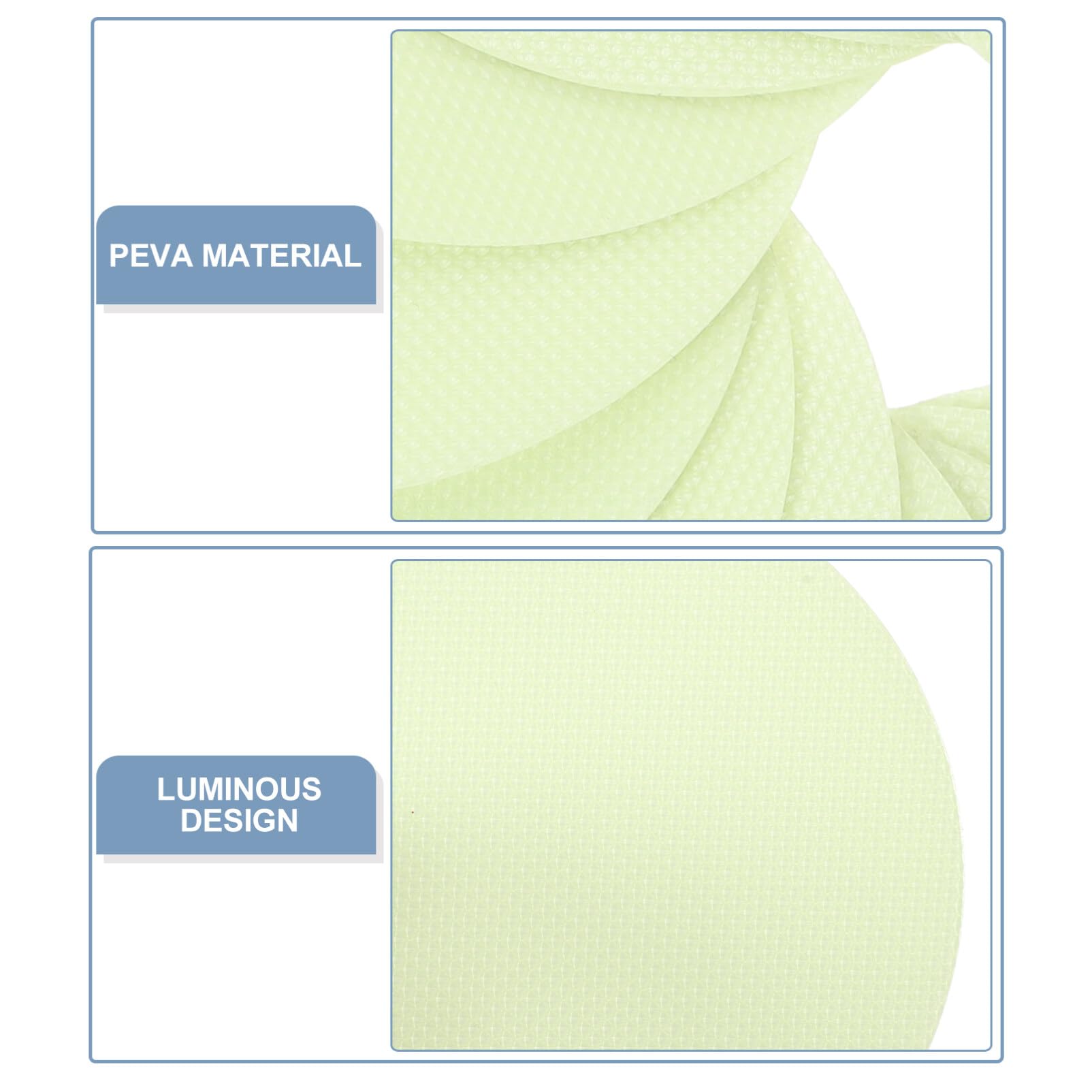 Cabilock 20pcs Skid Bathroom Stickers Non- Floor Decals for Tubs Stairs and Showers Peva Material Night Glow Function