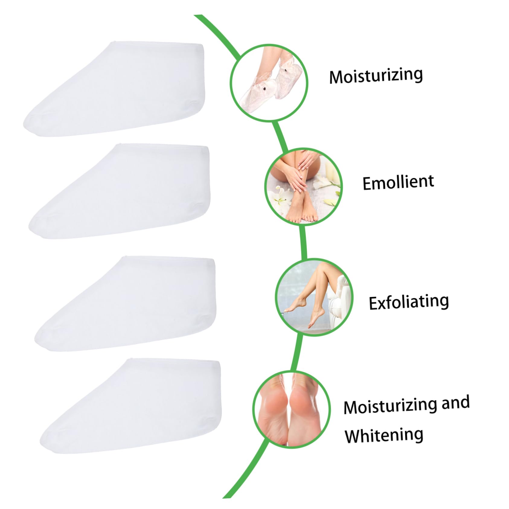 MERRYHAPY 3-Pair Moisturizing Boat Socks Dry Feet Cotton Moisture Socks for Women Men One Size Fits Most