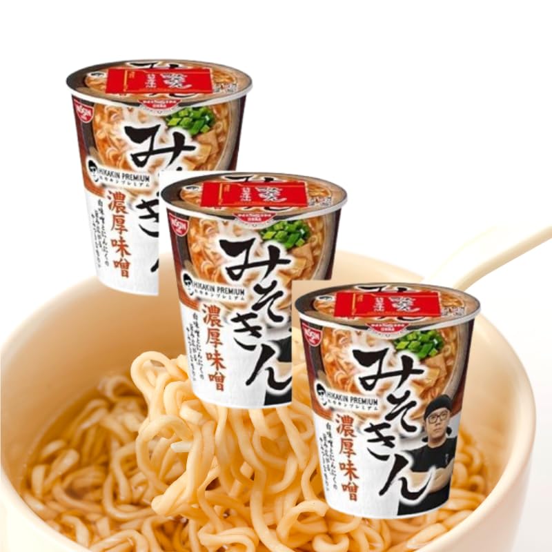 みそきん　ラーメン　HIKAKIN ヒカキン　3ケース Amazon.co.jp: 3個セット 【新みそきん濃厚味噌ラーメン】HIKAKIN