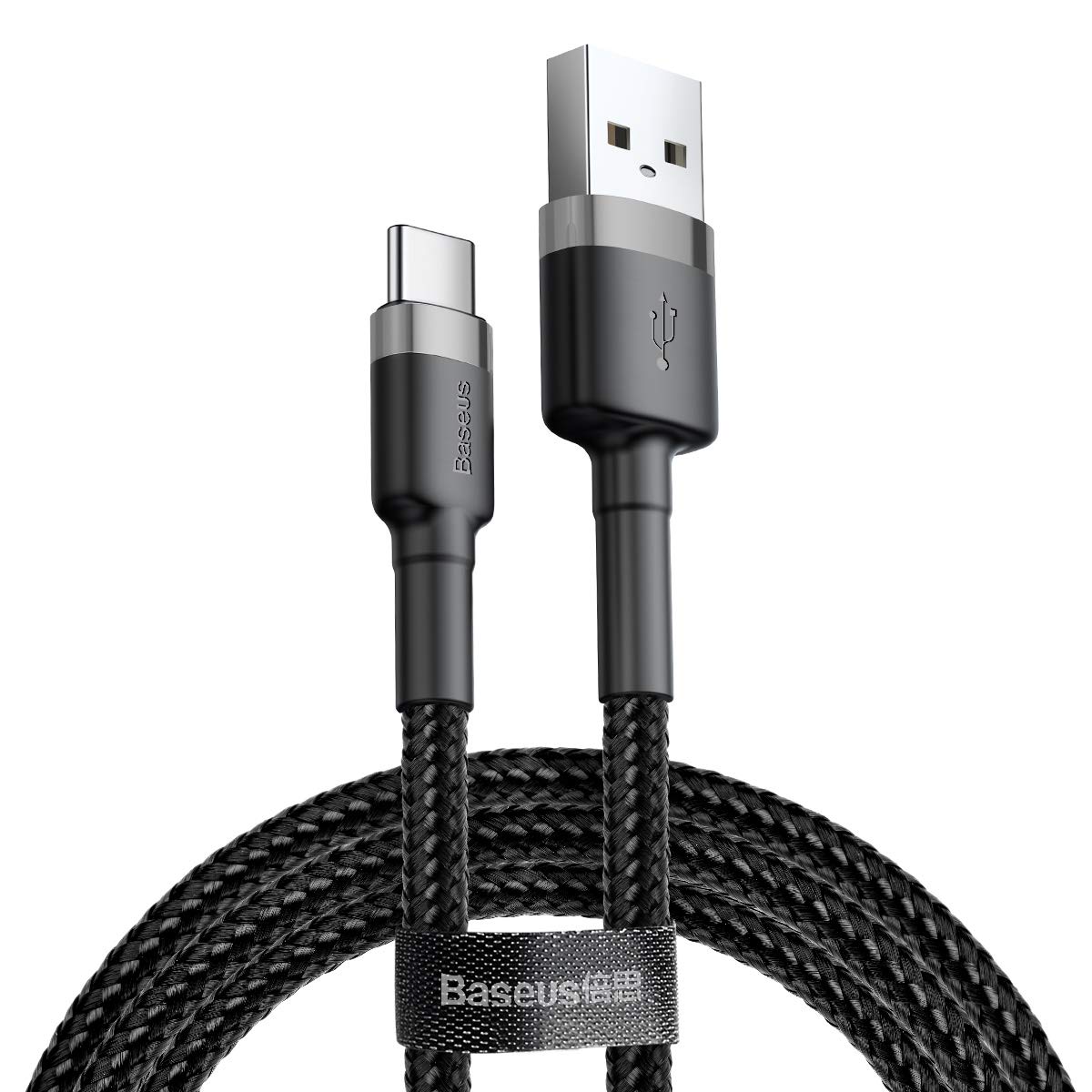 Baseus Cafule Cable - USB to USB-C Connect & Charge Cable 2 A, 2 m (Grey/Black)