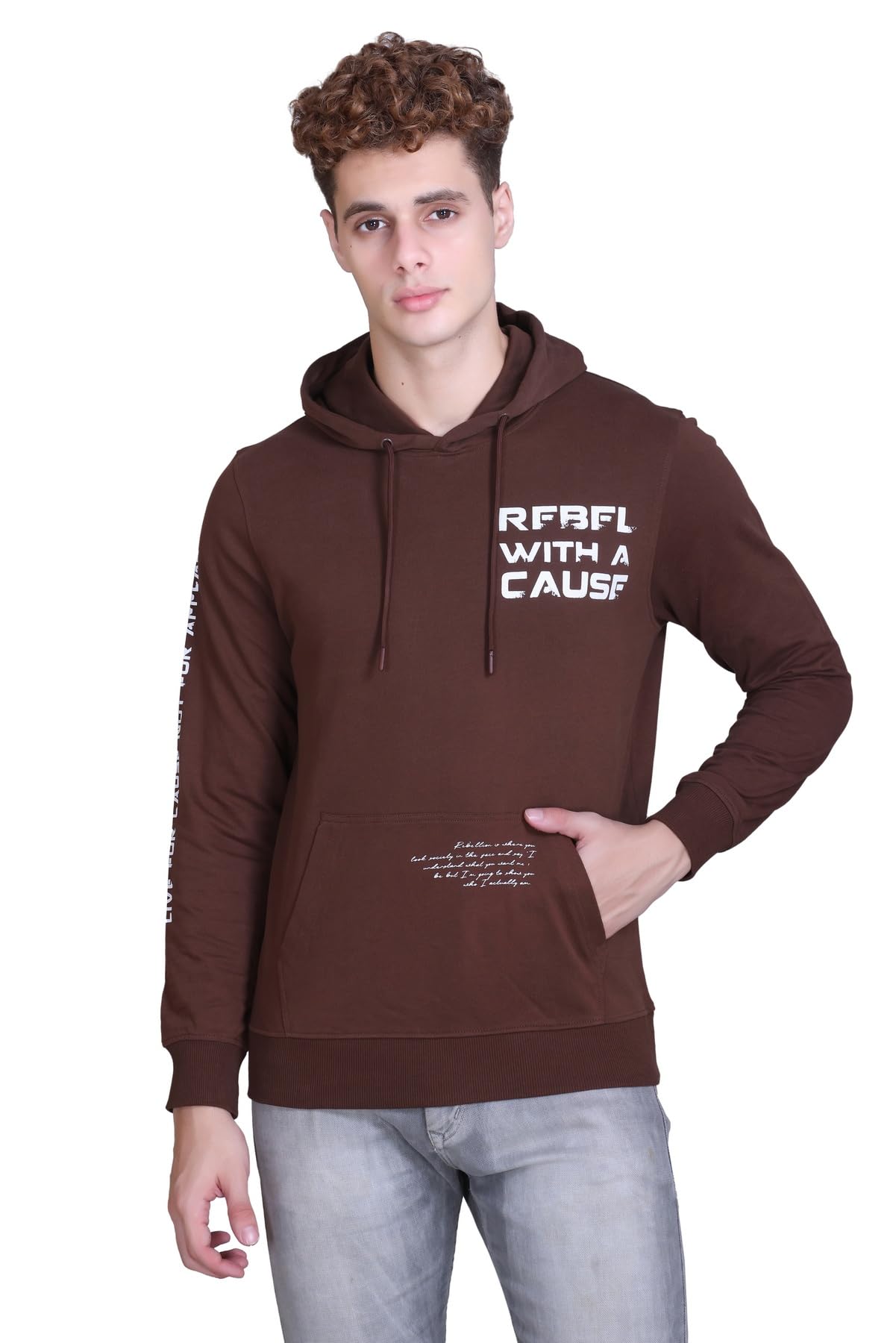Mens Graphic Printed Hoodie | Premium Cotton Fleece Hooded Sweatshirt for Men | Full Sleeve Winter Wear with Kangaroo Pocket | Stylish Casual Hoodie for Men & Boys-image-46