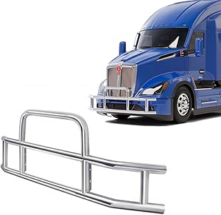 Stainless Steel Deer Guard, Perfect Fitment Guaranteed Compatible with Kenworth T660, T680 / 2011-2015 Kenworth T700 Polished 304 Stainless Steel Deer Bumper (Circle shape)