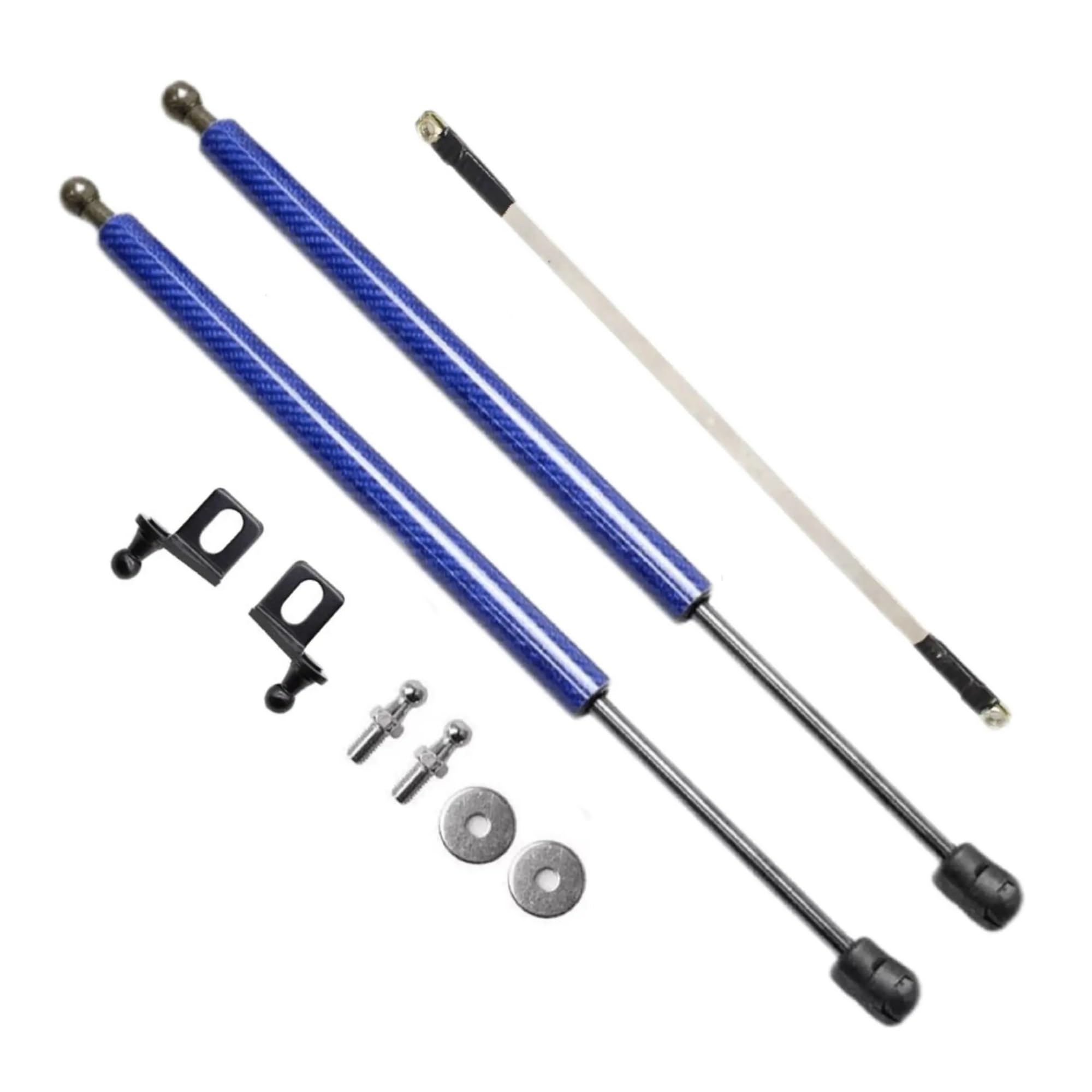 Gasfeder Haube Streben Kit Für MG ZS EV 2018-2024 ZX ZST VS Für Astor Front Motorhaube Ändern Zylinder Dämpfer Schocks Lift Unterstützt Absorber Stange Gasfeder Dämpfer Motorhaube(Black carbon fiber)