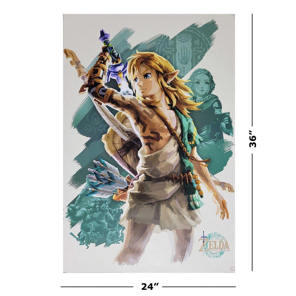 Amazon.co.jp: ゼルダの伝説:王国の涙 - ゲームポスター(リンク