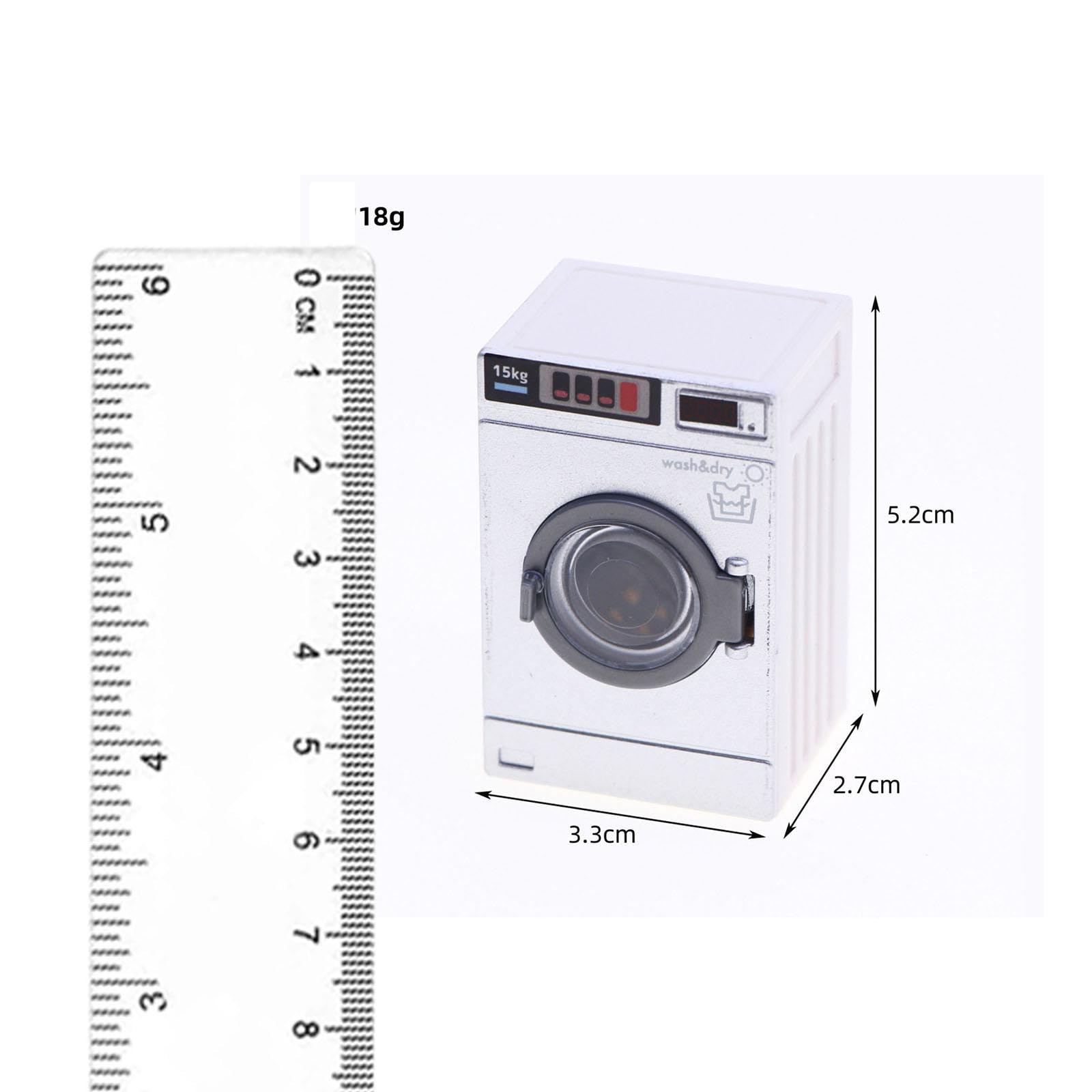 Amazon | Generic ドールハウス ミニチュア 洗濯機 1/12スケール