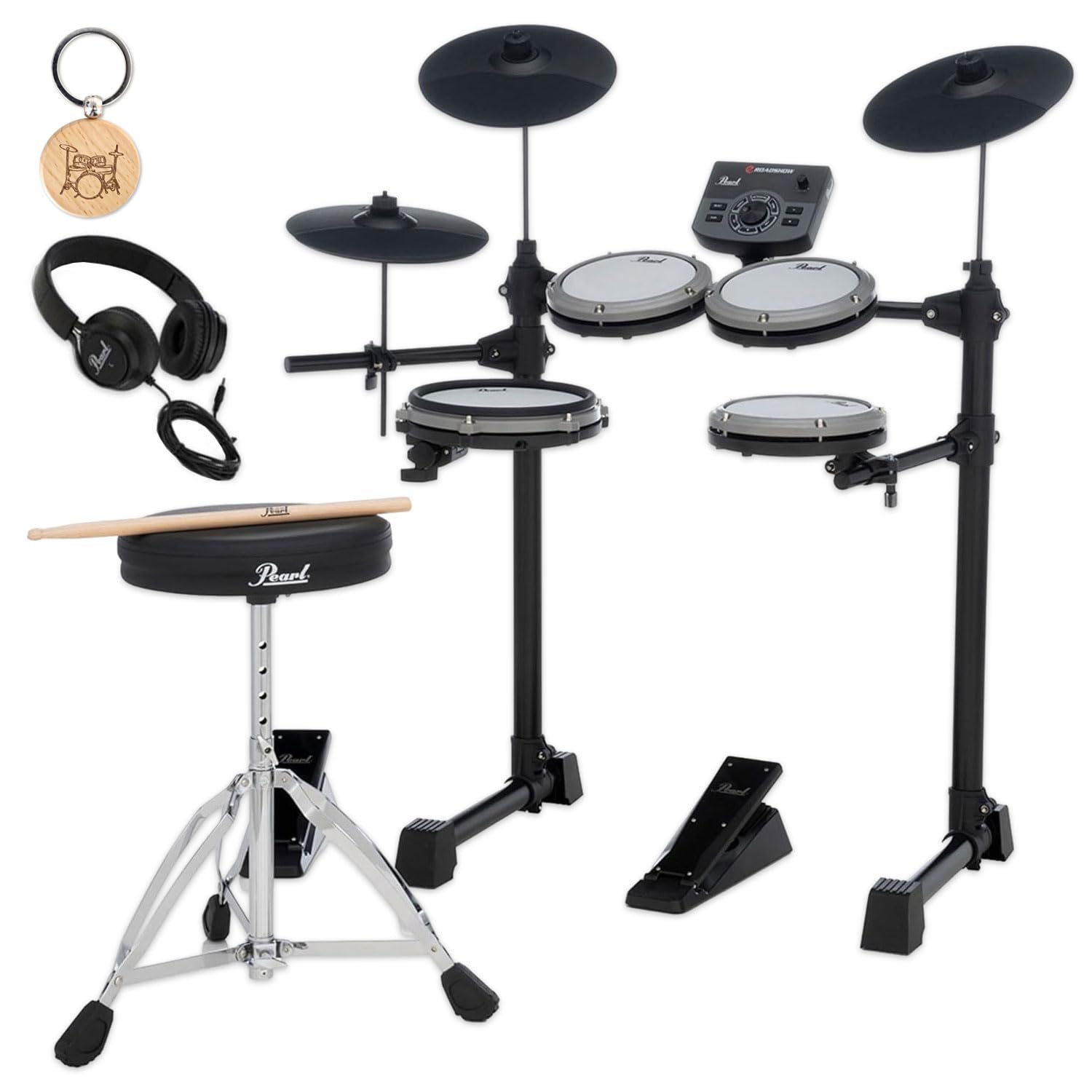 Pearl ERS-1000 eRoadshow E-Drum Schlagzeug Set mit Schlüsselanhänger