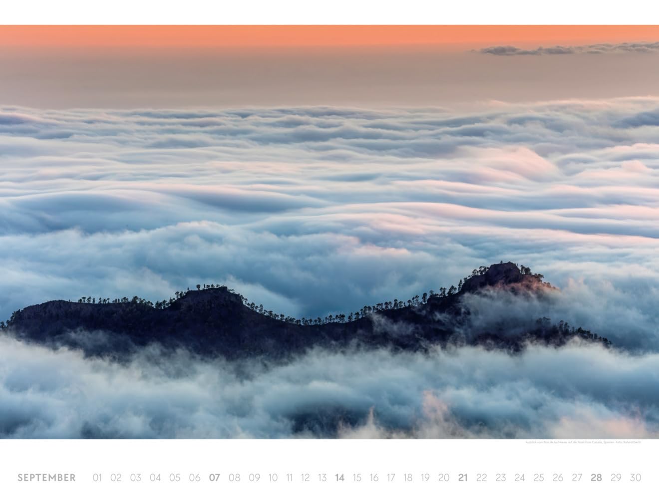 Freiraum Kalender 2025, Wandkalender / Panoramakalender im Querformat (66x50 cm) - Landschaftskalender / Naturkalender