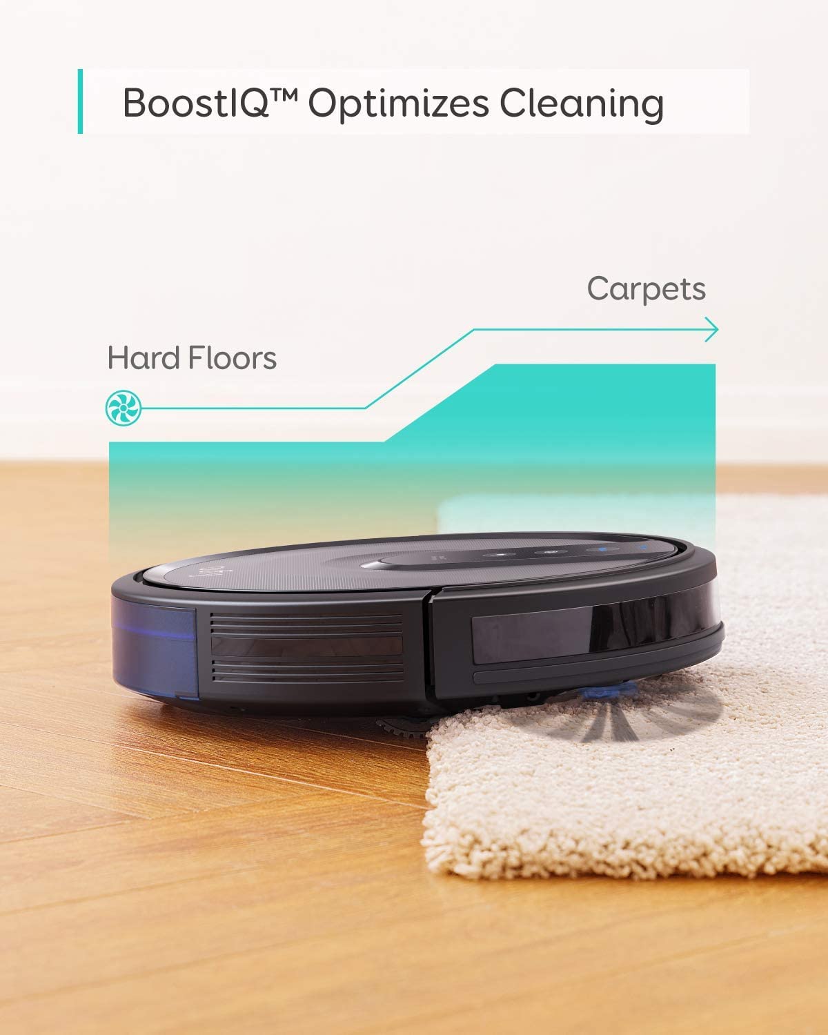 eufy [BoostIQ] RoboVac 35C, Wi-Fi, Upgraded, Super-Thin, 1500Pa Strong Suction, Touch-Control Panel, 6ft Boundary Strips, Quiet, Self-Charging, Cleans Hard Floors(Generalüberholt)