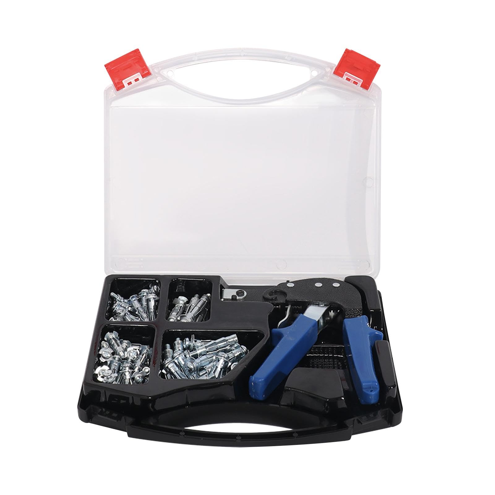 Set di attrezzi per ancoraggi a parete cava – Set di attrezzi per ancoraggi a parete in metallo | 72 x set di viti a parete cava in metallo, ancoraggio a parete in metallo e set di viti per muro a | ancoraggi a parete in metallo | 72 x set di viti a paret