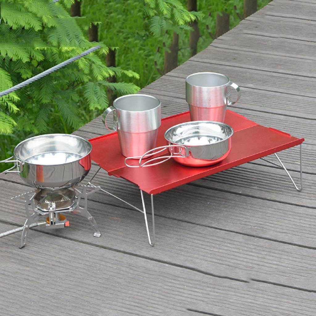 FAXIOAWA Tavoli da Campeggio Picnic Mobili da Campeggio Leggeri Scrivania da Escursione Portatile per Esterni Piastra in Alluminio Tavolo Pieghevole Barbecue