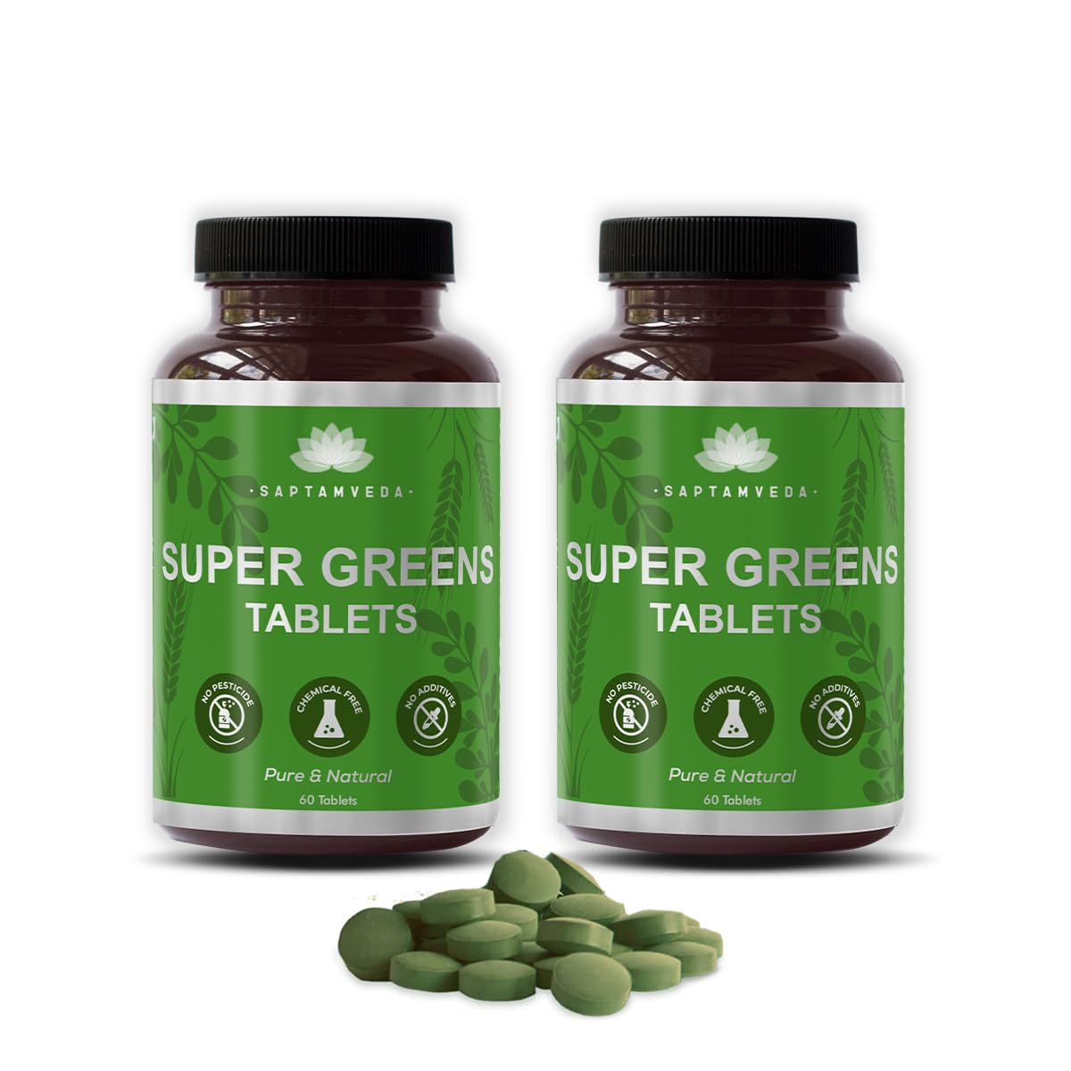 See full amazon price history chart for SAPTAMVEDA Premium Supergreen 240 Tablets | Natural Multivitamin |Contains Moringa, Wheatgrass, Spirulina & Barely Grass SAPTAMVEDA Premium Supergreen 240 Tablets | Natural Multivitamin |Contains Moringa, Wheatgrass, Spirulina & Barely Grass (B09CYY25VT) Amazon Price History, Amazon Price Tracker