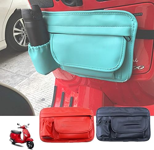 PRO-KODASKIN Bolsas universales para guantes de scooter, bolsa de almacenamiento de equipaje de poliuretano para Vespa GTS LX LXV Sprint Primavera