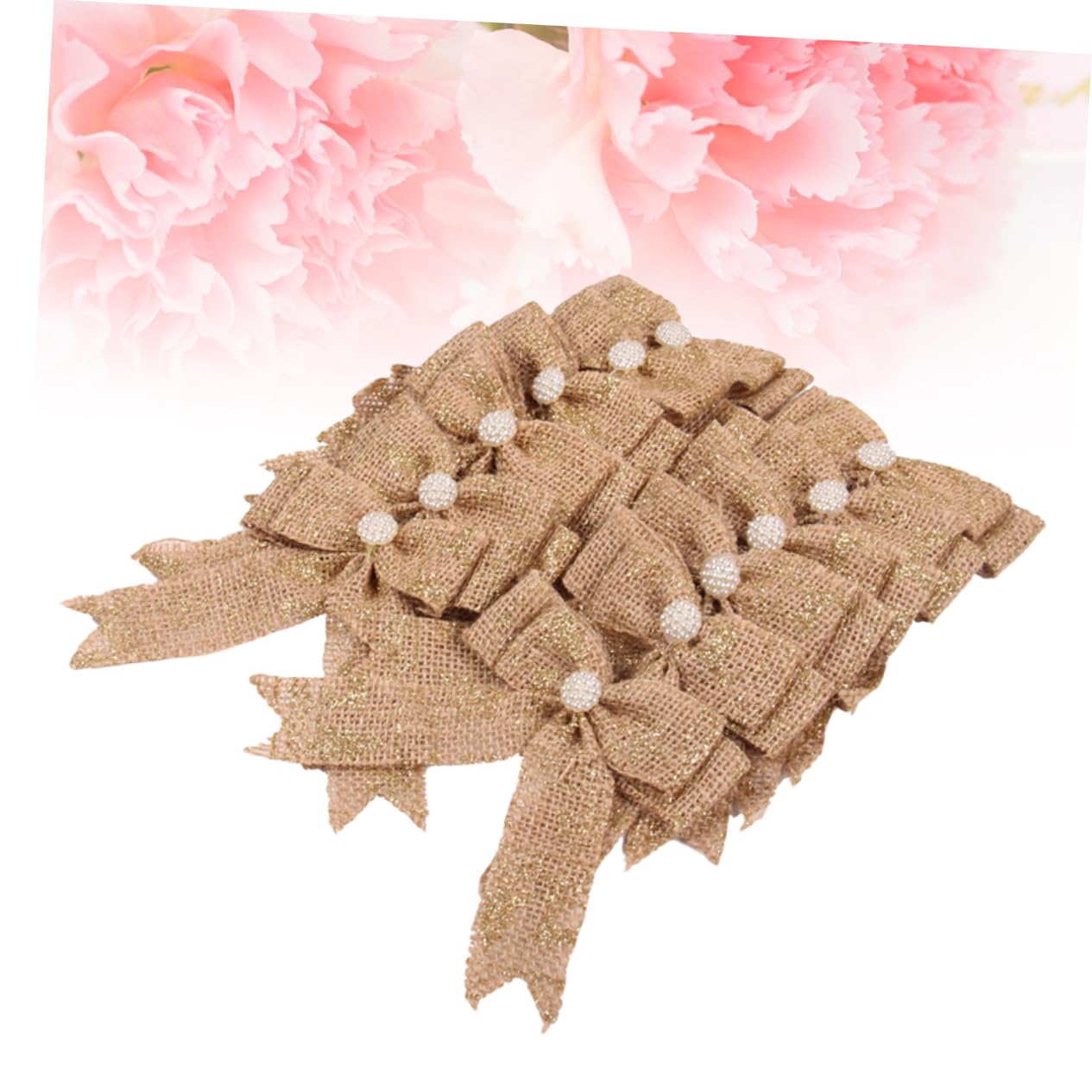 Gatuida Lot De 3 Nœuds Décoratifs en Toile De Jute pour Projets Paniers Décoration De Voiture De Mariage 12 Pièces X 3