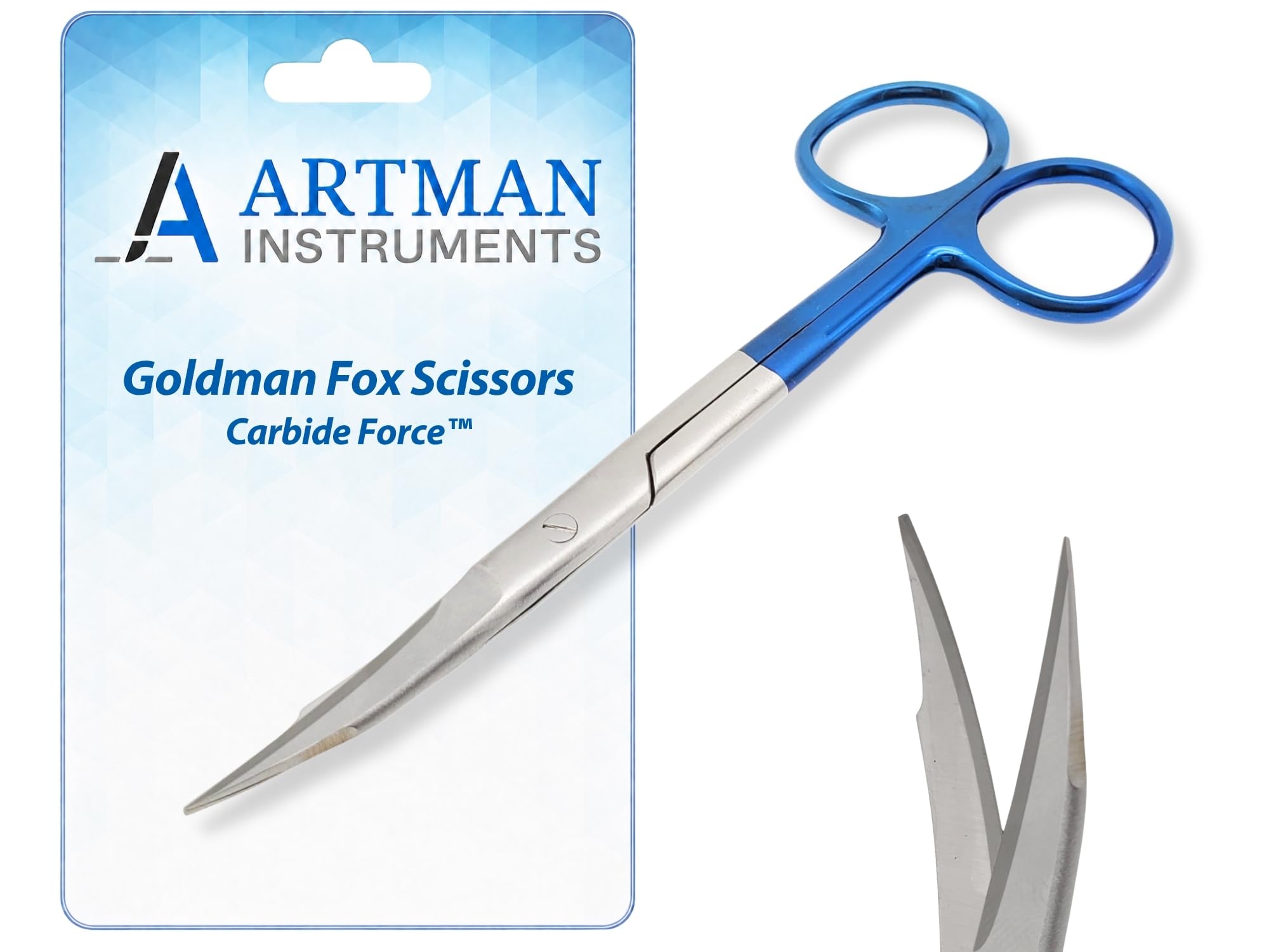 ARTMAN INSTRUMENTS Goldman Fox Skin Tag Scissors 5 inches with Tungsten Carbide Gold Plated Surgical Dental Surgical Scissors Gingival Tissue Stitch Cuttings Precision(Straight) — Amazon image 10