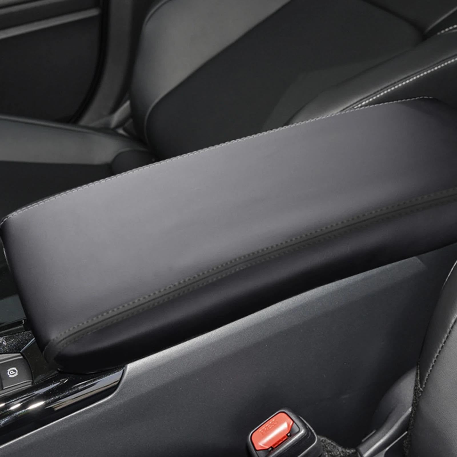 Jtwmty Black-Line Car Central Control Armrest Box Cover Sticker Decorative Leather Accessories For Camry 2024(Black-Line)