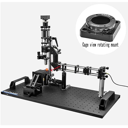 Miniatura 9 de Marco de montaje de rotación de índice CRD-25 Marco de montaje de polarizador Sistema de jaula de 1.181 in Base de montaje de 360 grados