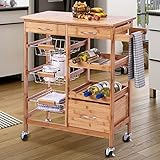 Zoom IMG-1 bakaji carrello da cucina in Zoom IMG-1 bakaji carrello da cucina in