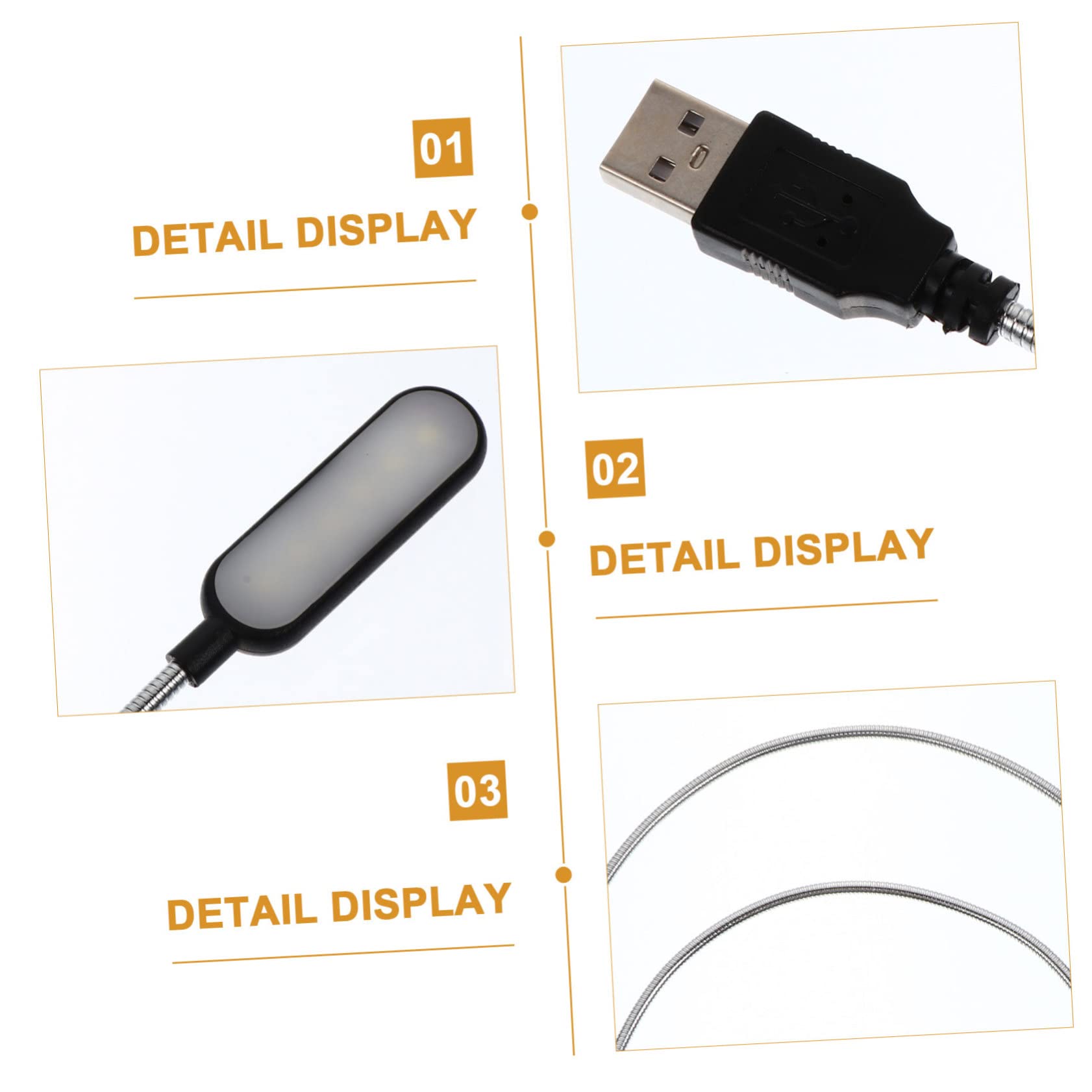 Holibanna Small Lamp Dimmable Reading Lamp for Portable Mini Light for Travel Study