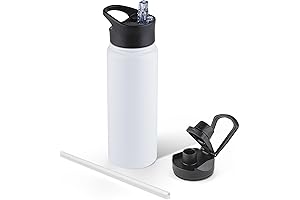 Durable 24 oz Insulated Water Bottles with Leak-Proof Lids