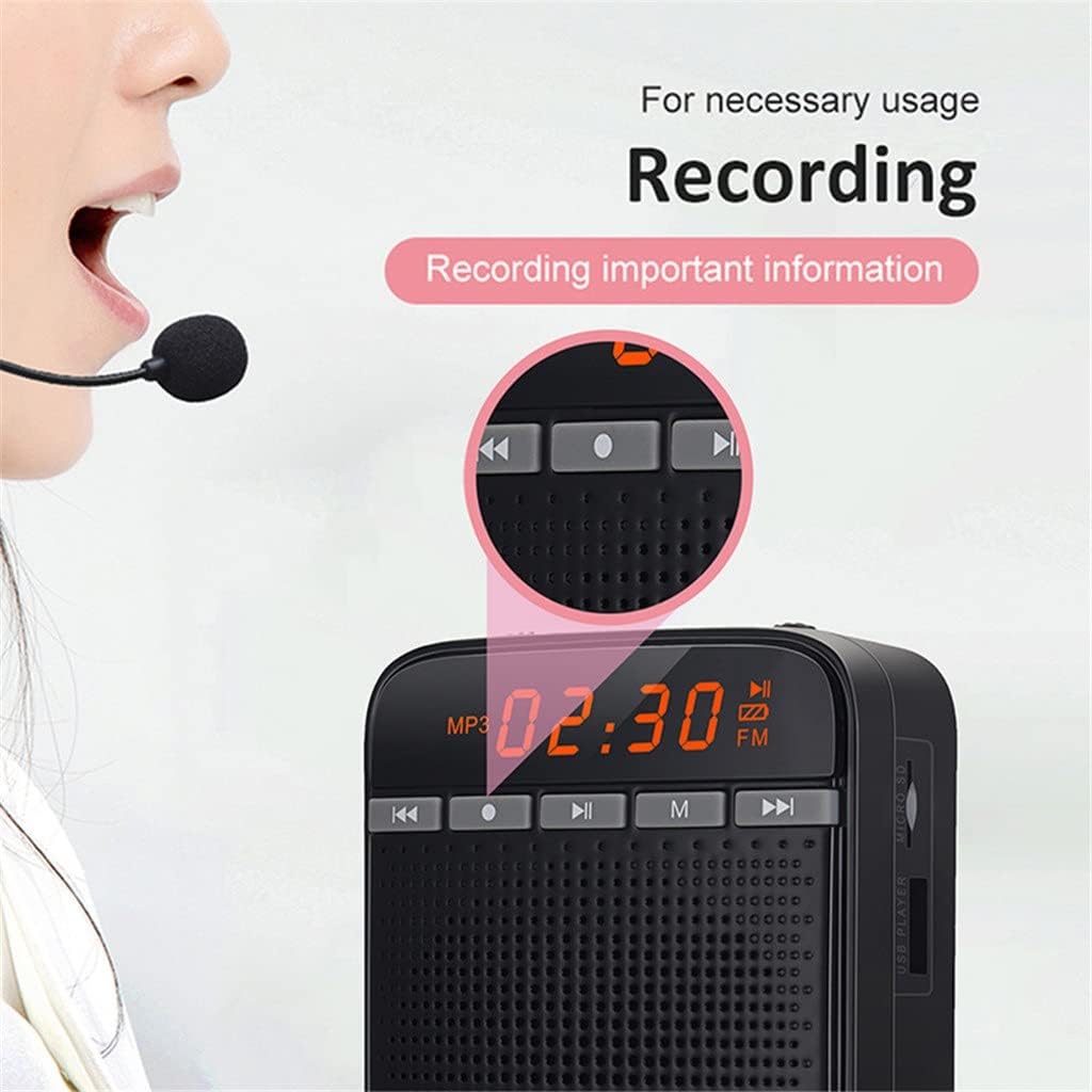Voice Amplifier Teachers Megaphone Audio Sound Speaker Recording Wired Microphone