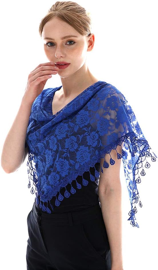 LMVERNA Lace Infinity Veil Mantilla Catholic Church Head Covering Latin Mass - Image 5