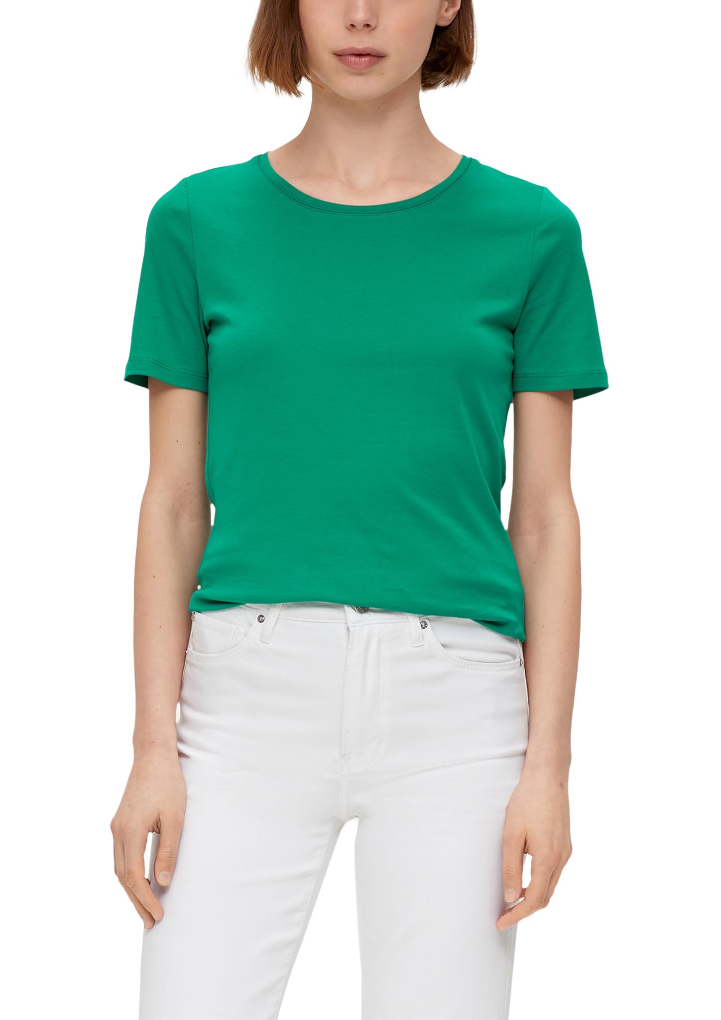 s.Oliver Women's Short Sleeve T-Shirts, Green 7646, 8