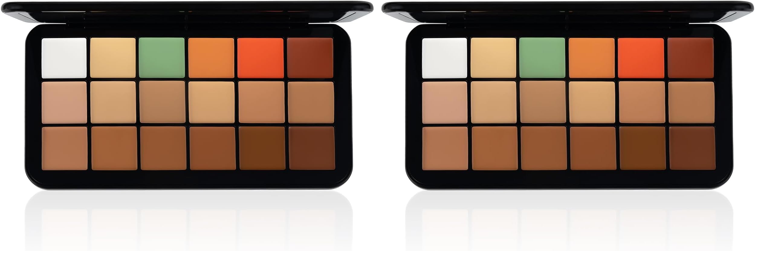 pac spotlight concealer palette | correct conceal & foundation palette | lasting buildable coverage (pack of 2)