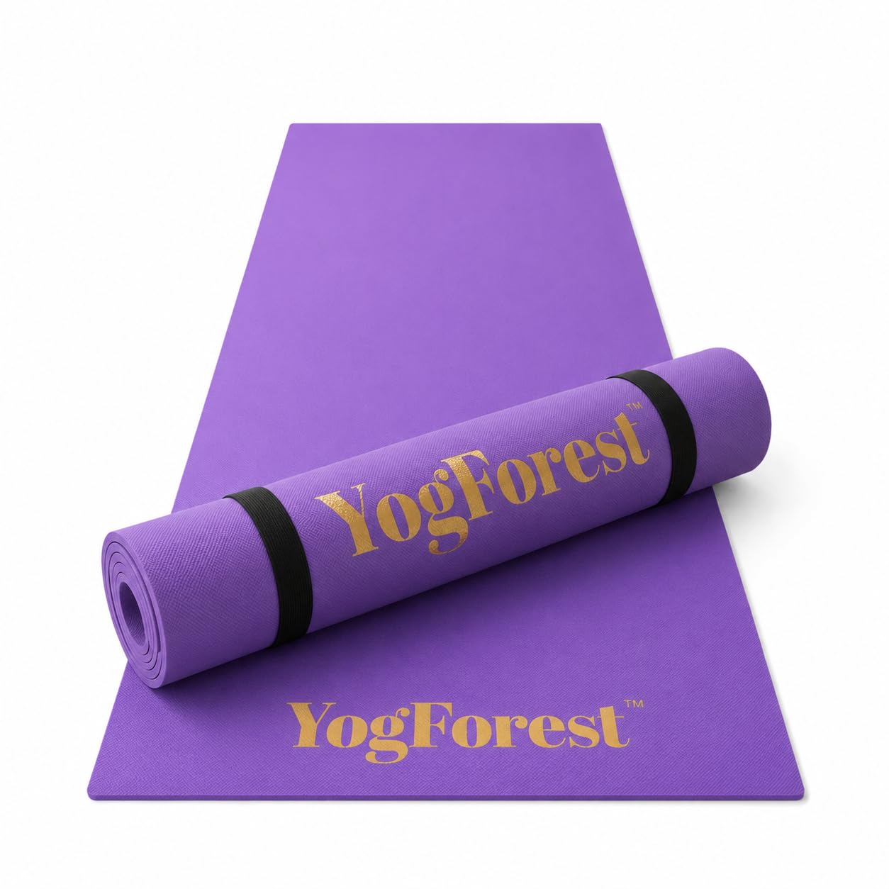 TPE Material 6mm Anti-Slip Unisex Yoga Mat with Carrying Strap – Lightweight Non-Skid Fitness Mat for Yoga, Pilates & Home Workout - Multicolor (Purple)-image-13