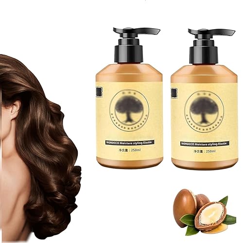 Miniatura 8 de Regpem Larga duración Marruecos Volumen Hidratante Elasticidad, Crema Hidratante Marruecos, Elastina para el Cuidado del Cabello Rizado Dañado Seco