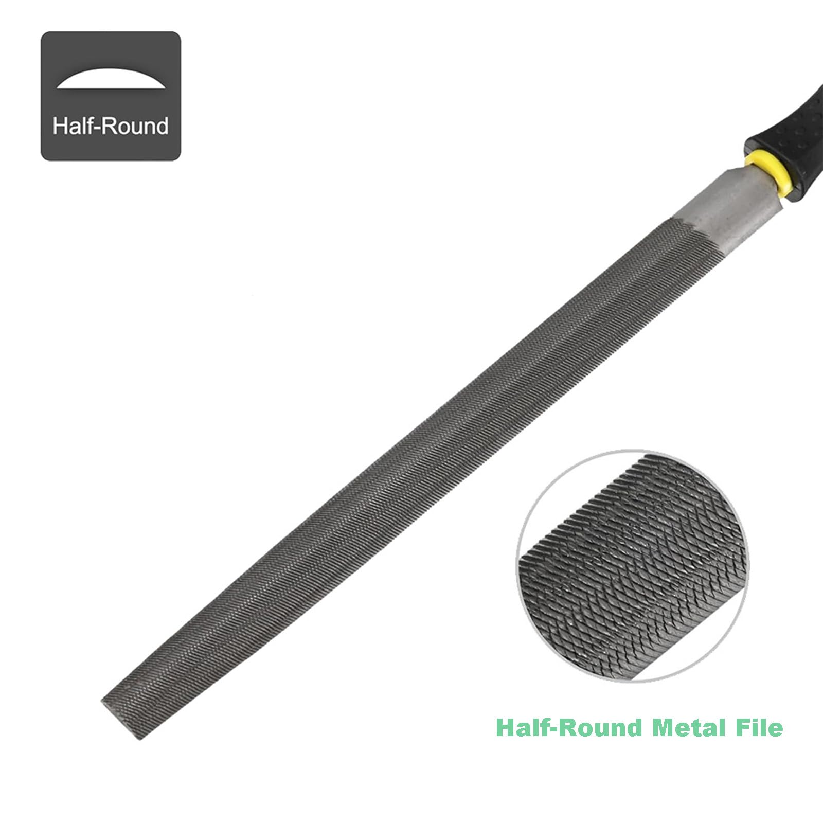 Metallfeilen-Set, 5-teilig, 25,4 cm, Hartstahlfeile, geeignet für Metall, Holz, Kunststoff