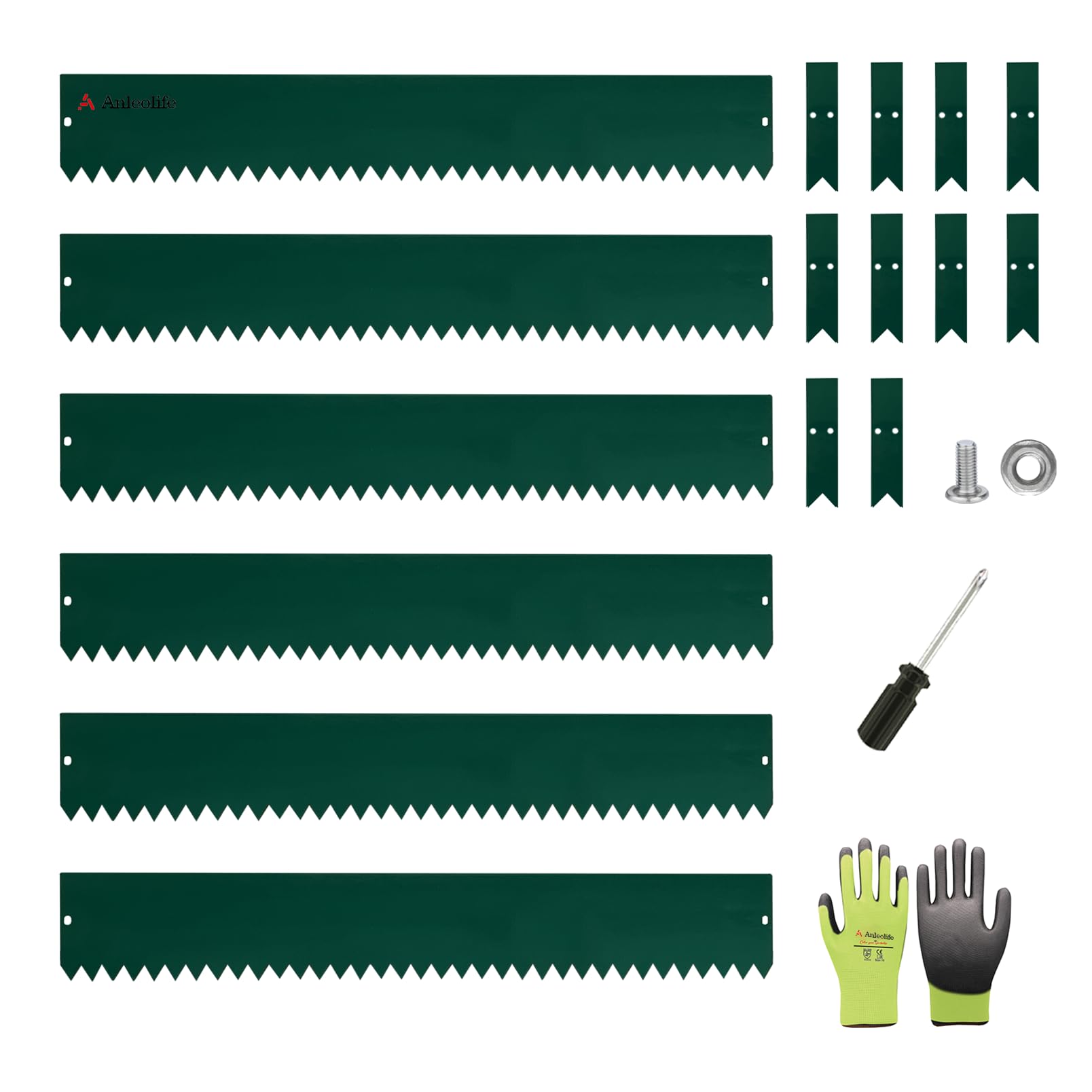 Photo 1 of Anleolife 6-inch Green Steel Garden Edging