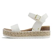 CLIP ~ Women Open Toe Ankle Strap Platform Espadrille Sandal